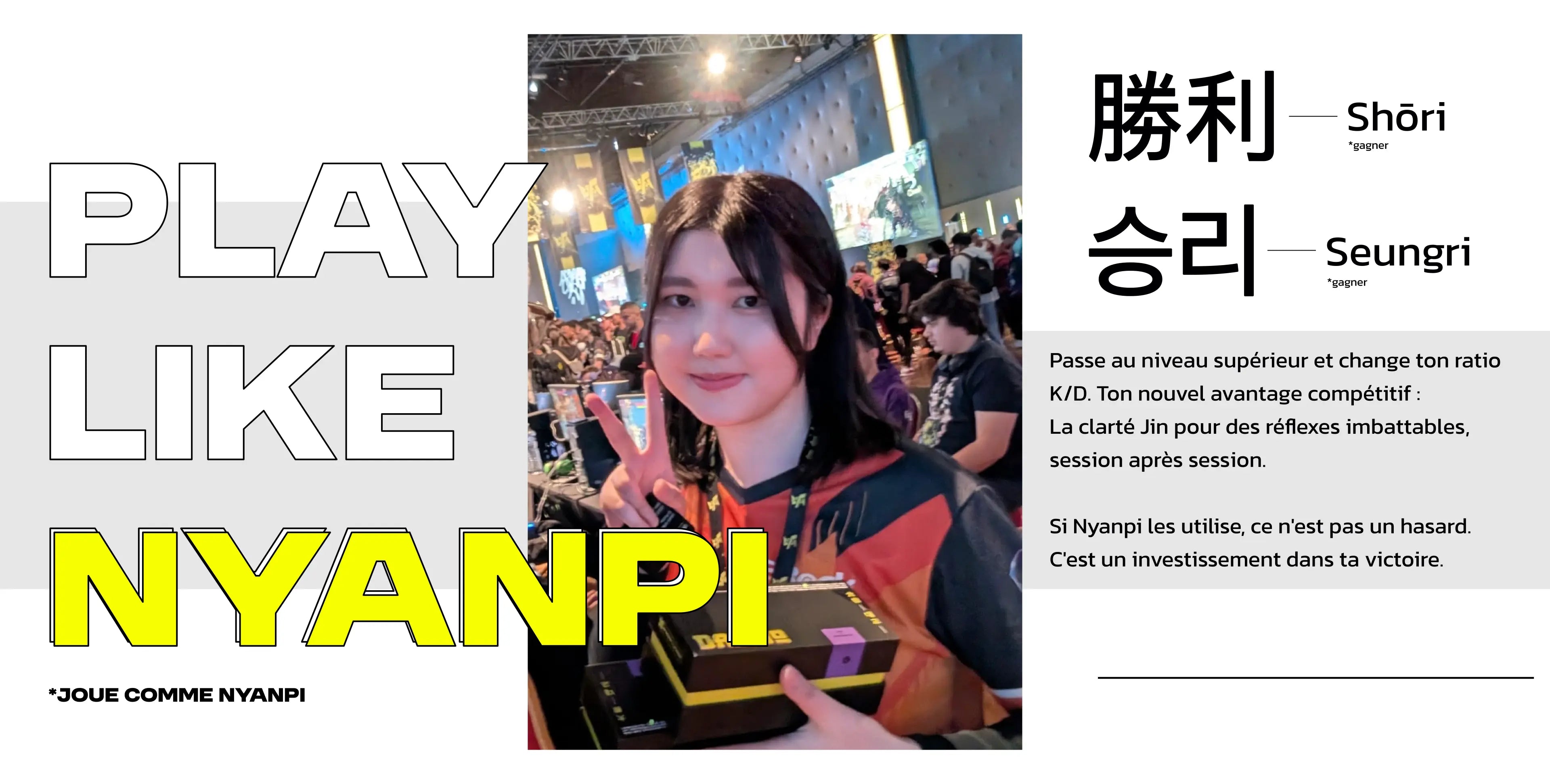 Nyanpi porte fièrement les lunettes JIN DAIKYO 